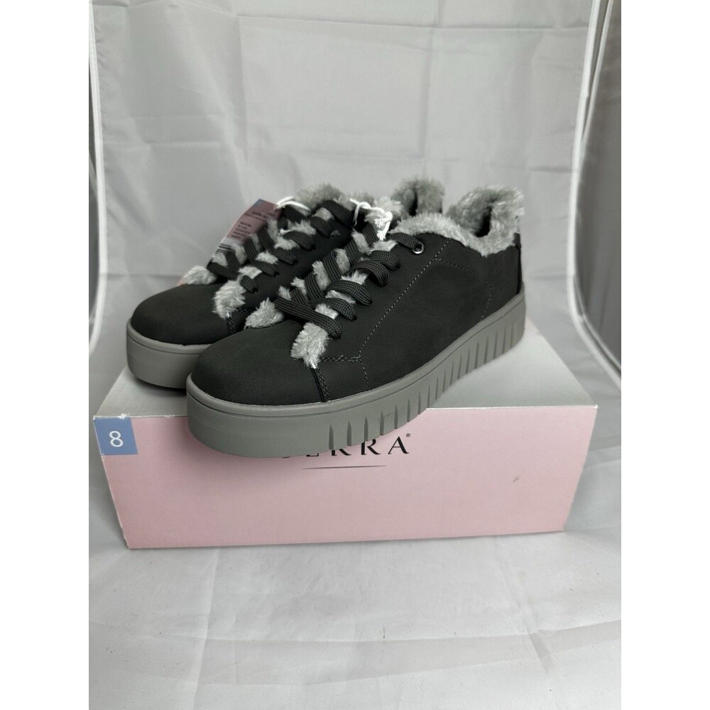 Serra Ladies Warmland Sneakers, Gray, Size 8
